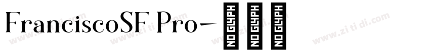 FranciscoSF Pro字体转换